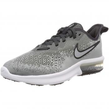 Nike Air MAX Sequent 4 (GS), Zapatillas de Running para Niños, Gris Wolf Grey/Anthracite 003, 35.5 EU