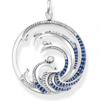 Colgante ola piedra azul Thomas Sabo PE930-644-1
