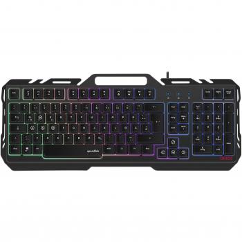 Teclado Gaming Speedlink Orios Metal RGB USB Negro con Soporte para Smartphone y Anti-Ghosting