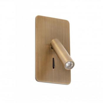 Lámpara LED empotrable Suau Bronce 3W 3000K