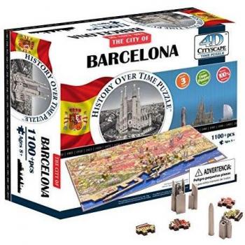 4D Cityscape Barcelona Puzzle - 1100 Pieces