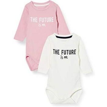 NAME IT Nbfbarbara 2p LS Body Camiseta de Pijama, Pink Nectar, 74 para Bebés