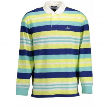 Gant Yellow Cotton Polo Shirt - M, Polo Shirts, male, Multicolor, Size: M Elegant Yellow Polo with Contrast Details