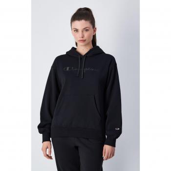Sudadera de mujer Champion negra con capucha, talla S