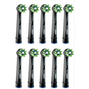 Cabezales Oral-B Pro Cross Action para cepillo eléctrico, 10 unidades, color negro