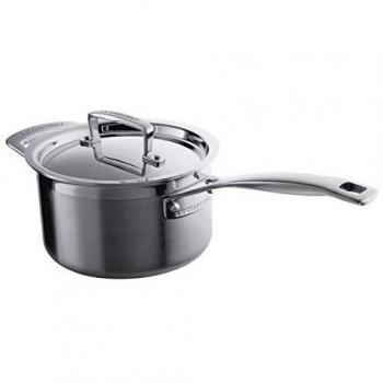 Le Creuset Cazo con tapa de acero inoxidable 3-Ply 16 cm