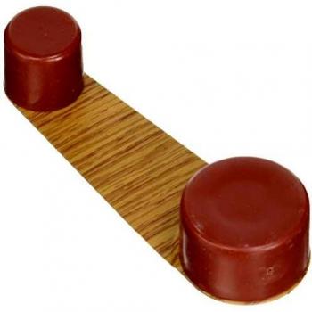 BRINOX 0 Tope retenedor Giratorio, Parquet marrón, 3.2x10.2x2.2 cm
