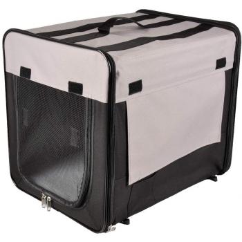 Transportín Plegable Smart Top Plus 46x36x41cm Negro/Gris