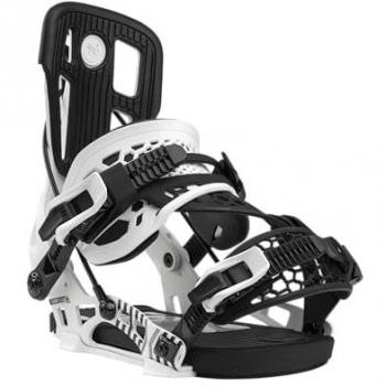 Fijaciones de Snowboard Nidecker Flow NX2 Híbridas Blancas Unisex 2025