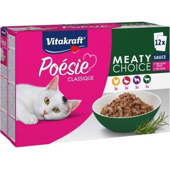 Vitakraft Poésie Clásica Selección Cárnica - Comida Húmeda para Gatos - 12 x 85g