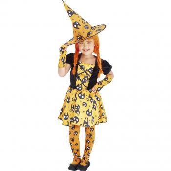 Disfraz infantil Bruja Mininos Naranja Rubies