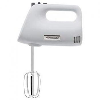 Kenwood Chefette HMP30.A0WH - Batidora de Varillas de 450W, 5 Velocidades + Turbo, Varillas Batidoras y Ganchos para Amasar, Blanco