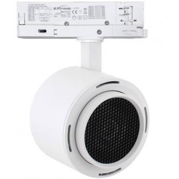 Foco carril trifásico Roma 40W-26W blanco regulable 24º-60º UGR13 CCT 3000-4000-6000K