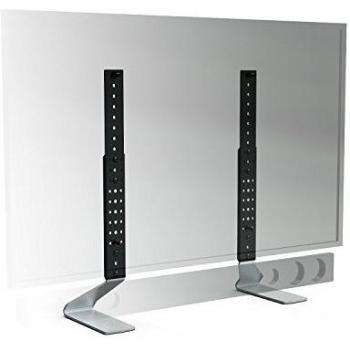 Soporte de mesa universal Erard FIT-UP XL para pantallas de 40 a 65, capacidad de carga 30 kg, color negro y plateado