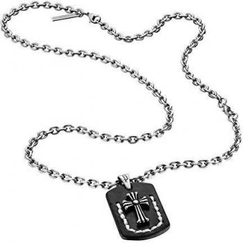 Police pj25515psb-01 - Collar de acero inoxidable