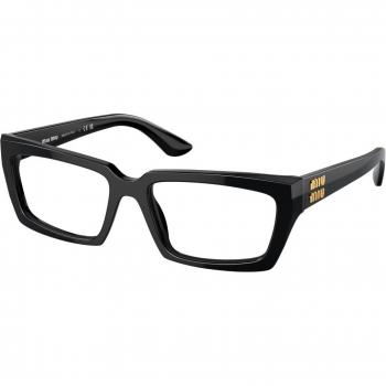 Miu Miu MU04XV 1AB1O1 Women’s Eyeglasses Black Size 54 (Frame Only) with Blue Light Block Available