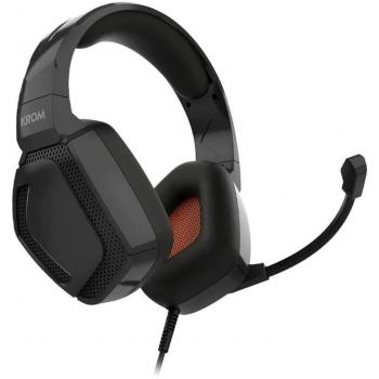 Krom Kopa Pro Auriculares Gaming Stereo con Micrófono, Compatibles con PC, PS4, PS5, Nintendo Switch, Tablets y Smartphones - Negro