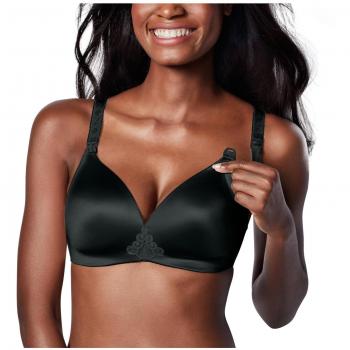 Bravado - Sujetador premamá para mujer, color negro, talla 80HI