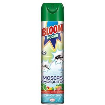 Bloom Hogar Aerosol contra moscas y mosquitos, 600ml, Pack de 6, Verde