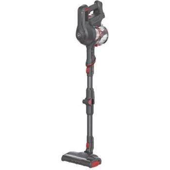 Aspiradora escoba Hoover HF103PX 2 en 1 sin bolsa, inalámbrica, batería de 2 Ah, negro y rojo