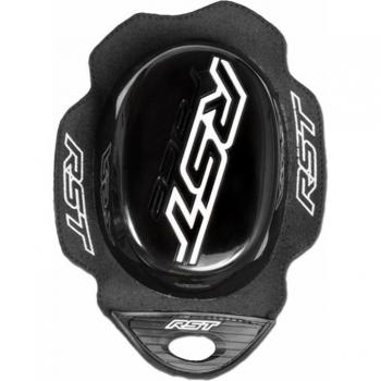 RST Deslizadores de Rodilla Reverse Wet - Negro, un tamaño, características: diseño ergonómico, material resistente al desgaste, fácil instalación en la mayoría de las prendas de motociclismo