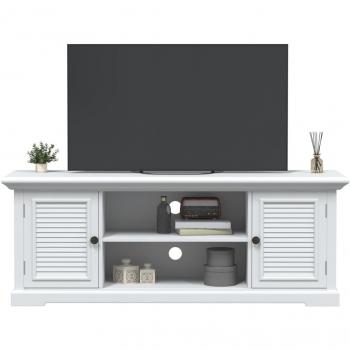 Mueble para TV de madera de ingeniería blanco 110x30x41 cm