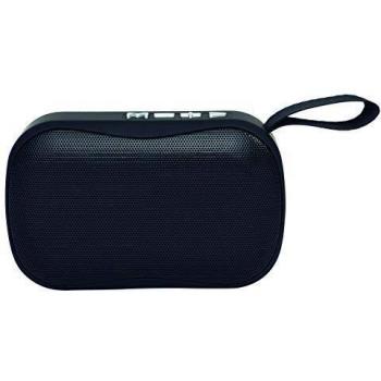 ELBE Alt-N10-BT - Altavoz Bluetooth Mini con Función Manos Libros, Altavoz Compacto, Radio Autoscan, USB Micro SD, Batería Litio Recargable 300 Mah, Color Negro