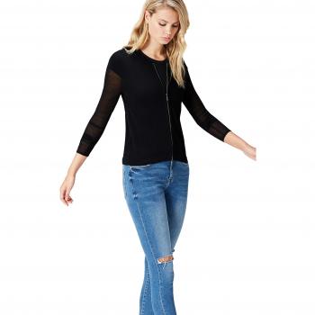 find. Cárdigan con Cremallera para Mujer , Negro