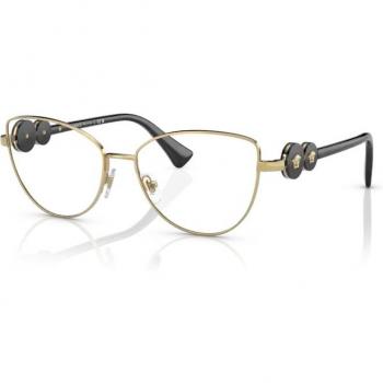 Versace VE1284 1002 Women's Cat Eye Eyeglasses Gold Blue Light Block Frame Size 55