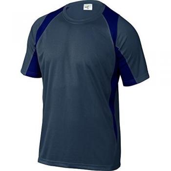 Delta plus - Camiseta bicolor poliester gris/marino talla xl