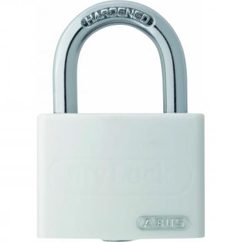 ABUS 49947 My Lock Aluminium Padlock with 6401 Alike Keyed - White