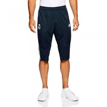 adidas Real Pantalón 3/4, otoño/Invierno, Hombre, Color Tech Onix/Core White, tamaño Large