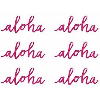 Generique - 6 Decoraciones de Mesa Aloha
