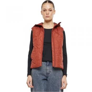 Urban Classics Women's Super Light Puffer Vest in Rust - Sizes XS to 3XL