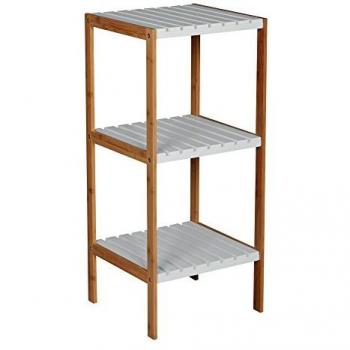 Estante 3 niveles Bambú y MDF 34 x 33 x 78 cm - MSV
