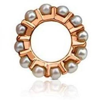 TOUS Colgante pequeño Shield de Plata Vermeil Rosa con Perlas