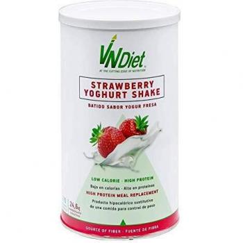 Vndiet batido sustitutivo de comida para dieta para adelgazar rapido con proteinas muy saciante bajo en calorias y alto en proteinas fuente de fibra 490 g 14 tomas fresa