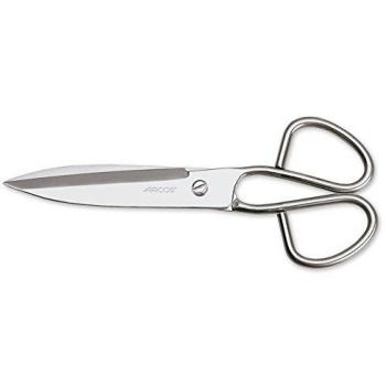 Arcos Serie Ecopro, Tijeras de Cocina, Acero Inoxidable 240 mm, Mango de Acero Inoxidable, Color Plata