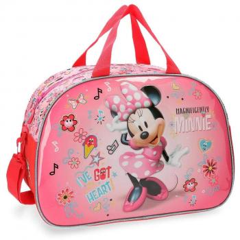 Disney Stickers Bolsa de Viaje, 40 cm, 24.64 Litros, Rosa
