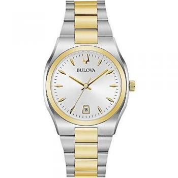 Bulova Surveyor Women's Quartz Watch 98M132 Gold and Silver