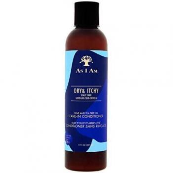 As I Am Dry & ITCHI Scalp Care Leave-IN Conditioner 237ML, Negro, estandar