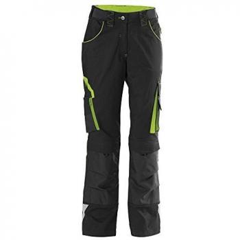 Pantalón de Trabajo para Mujer Fortis 24 Performance Negro/Lima Talla 44