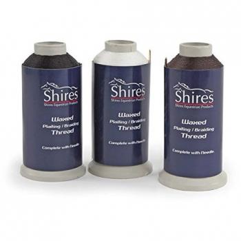 Shires - Porta Carretes Trenzado - Color a Elegir Negro, Blanco o Café - Café, Carrete