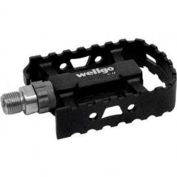 Wellgo - Pedales de MTB, de una pieza, 285 g, color negro