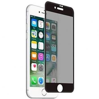 Muvit Protector Pantalla Apple iPhone 8/7 Vidrio Templado Curvo privacidad Case Friendly Marco Negro