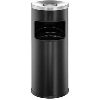 Durable 333201 Caja de seguridad con cenicero redondo, Negro