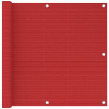 Toldo para balcón HDPE rojo 90x600 cm