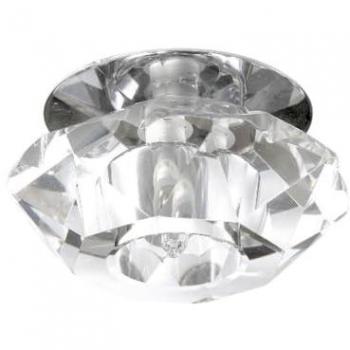Foco Cristaldream de Metal y Vidrio en Cromo, 10x47,5x13,5 cm