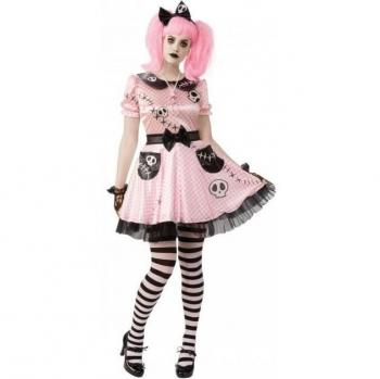 Disfraz de Esqueleto Rubies Skelly Rosa/Negro Talla L