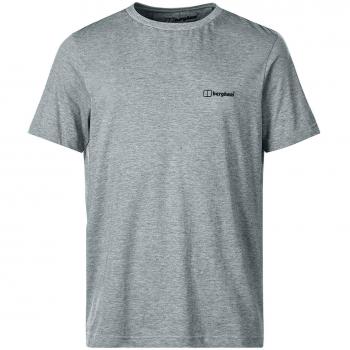 Berghaus hombres pico de manga corta Tee, hombre, color Gris claro, tamaño medium